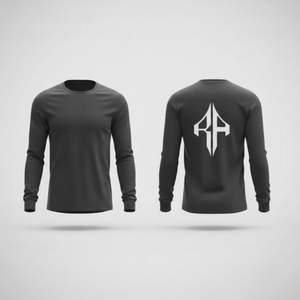 Camiseta de Manga Larga para Hombre, 100% Algodón, Calidad Premium 2026, Cuello Redondo, Estilo Holgado, Casual, Personalizable Bajo Demanda, RIVIAN ATLANTIC - Product Image 3