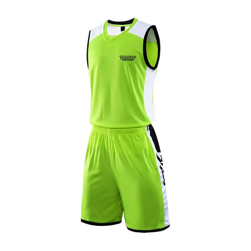 Reversible malla baloncesto Jersey uniforme venta al por mayor en blanco equipo baloncesto uniforme característica secado rápido Oem servicio estilo conjuntos