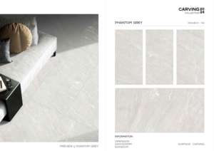 Baldosa de Porcelana Tallada con Textura de Lujo, Formato Grande 600x1200, para Paredes y Pisos, Diseño Interior y Exterior Moderno - Product Image 3