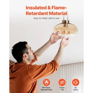 Confezione da 4 Lampadine Fluorescenti a Spirale Compatte da 13W, Luce Calda 2700K, 900lm di Flusso Luminoso, Risparmio Energetico, Attacco GU24 con Blocco a Torsione, Luce CFL - Product Image 5