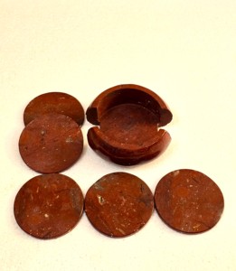 Sous-verres en Agate Jaspe Rouge Naturel, Lot de Six Pièces, Tranches de Pierres Précieuses Polies, Étanche, Décoration d'Intérieur, Mascotte, AMAYRA CRYSTALS EXPORTS - Product Image 4