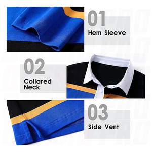 เสื้อโปโลแขนยาวผู้ชายหลากสี ทรงหลวม คอเสื้อตัดสี ผ้าระบายอากาศ สไตล์คลาสสิก ทรงปกติ เสื้อรักบี้ - Product Image 6
