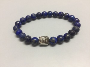 Gemstone Lapis Lazuli Buddha <b>Bracelet</b> Handmade Agate Jewellery for Gift Genuine Beaded <b>Bracelets</b> From Amayra Crystals Exports - Product Image 5