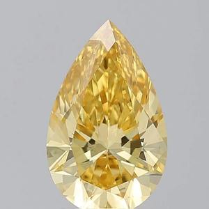 Diamante Suelto Corte Cojín Amarillo Vibrante de Lujo, Certificado VS1, Gema de 2 Quilates para Fabricación de Joyería al por Mayor y Diseño Personalizado - Product Image 1