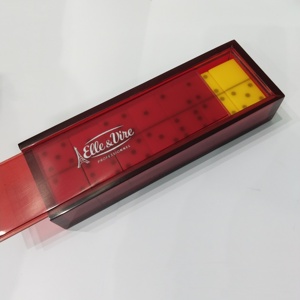 Juego de Dominó Profesional de 28 Piezas Hecho a Mano con Resina Ecológica de Color Natural, Números Educativos, Doble Seis - Product Image 6