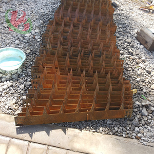 Corten acier jardin pelouse bordure jardin bordure en acier corten acier pelouse bord - Product Image 6