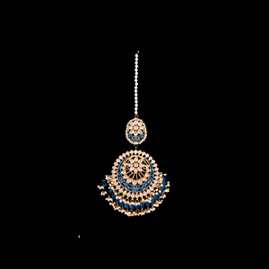 Royal <b>Head</b> Ethnic <b>Style</b> Zinc Alloy Adjustable Hair Clip Maangtikka Women-Wedding Bridal Valentine's Day Anniversary Bridal - Product Image 2