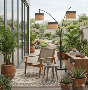 Lampe de sol cylindrique halogène 100-240V, métal, 2260~2360MM, Vietnam, IP20, Lumetal, alimentation CA, haute luminosité, jaune clair - Product Image 3