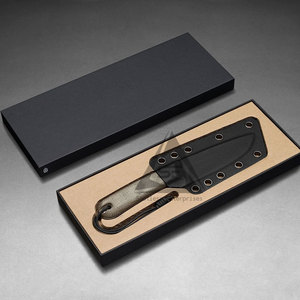 Cuchillos de Caza de Hoja Fija de Último Diseño y Alta Calidad, Acero Damasco Inoxidable, Mango de Madera, Grado DIY, Personalizable OEM, 3 Años de Garantía - Product Image 4