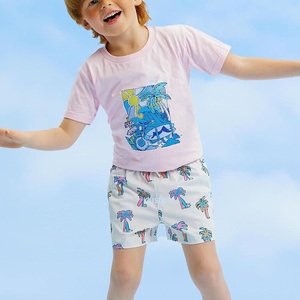 Traje de Baño Personalizado con Logotipo, a Rayas, Ecológico, de Secado Rápido, para Niños, Bebés y Niños Pequeños, Pantalones Cortos de Playa, 4 Way - Product Image 5