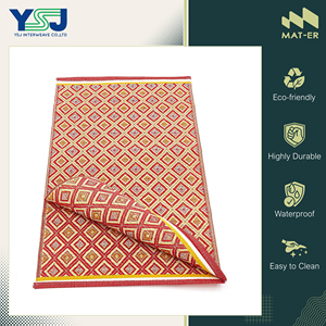 Tapis d'extérieur rectangulaire en polypropylène 100% jacquard, design attrayant, qualité supérieure, imperméable et facile à nettoyer - Product Image 4