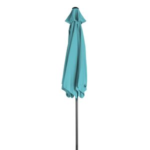 Ombrellone da Esterno per Mercato/Patio da 2,7m con Manovella Inclinabile a Pulsante, 6 Robuste Stecche in Ferro, Protezione UPF 50+, Impermeabile in Poliestere, Diametro 2,5m/3,5m - Product Image 2