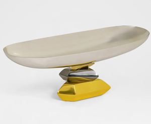 Support à gâteau rond en acier inoxydable, écologique, compatible lave-vaisselle, plateau de service pour desserts, plateau de présentation de pâtisserie pour boulangerie, café, mariage - Product Image 1