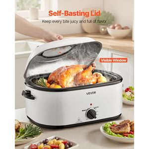 Forno Elettrico per Arrosto 26QT con Manico Antiscottatura, Temperatura Regolabile 150-450°F, Arrosto di Tacchino a Cottura Rapida, Girarrosto Visibile - Product Image 4