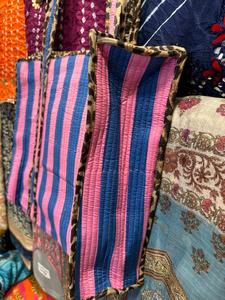 Sac fourre-tout matelassé en coton bohème à deux anses, grande taille, imprimé léopard, sac à main pour femme - Product Image 4