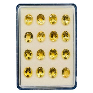 Citrino brasileño natural de 10 mm y 8 mm, piedras de citrino amarillo ovaladas, gemas sueltas sin tratar, precio al por mayor para la fabricación de joyas. - Product Image 1