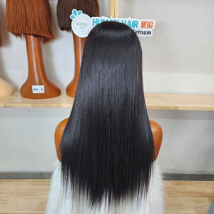 Nueva y hermosa peluca de cabello humano vietnamita de 20 pulgadas con cierre 5x5, liso y sedoso, densidad 180, 100% en color. - Product Image 4