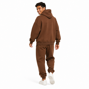 Chándal Unisex de Invierno con Capucha, Corte Holgado, Felpa, Algodón French Terry 480 GSM, Personalizable, Casual, Moderno, Resistente y Cómodo - Product Image 2