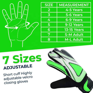 Guantes de Portero de Fútbol con Tecnología de Agarre Mejorado, Palma Suave, Ajuste Flexible, Guantes de Portero para Entrenamiento y Partidos - Product Image 5