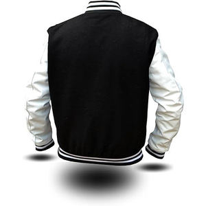 Veste universitaire personnalisée : prix d'usine, construction avec patchs en chenille, style campus tendance - Product Image 6