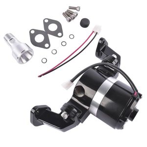 Pompa dell'Acqua Elettrica ad Alto Flusso (35 GPM) Cromata per Motori BBC Big Block Chevy 396 427 454 V8 Nera 8020BK - Product Image 2
