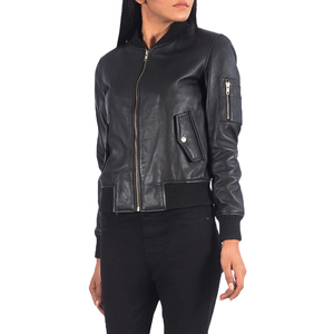 High Quality ODM OEM Customized 2026 Women's Genuine Leather <b>Reversible</b> <b>Jacket</b> Waterproof Breathable Canvas Lapel Winter Fashion - Product Image 5