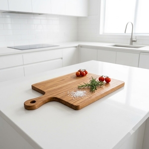 cutting board wood teak handmade - Product Image 1