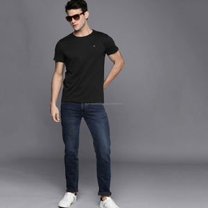 Parche de bordado desgastado de color de tamaño personalizado camiseta para hombre Camiseta desgastada de algodón pesado para hombre - Product Image 5