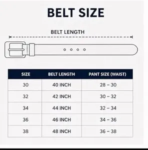 Ceinture décontractée en cuir de vachette 100% authentique, boucle carrée en alliage, longueur réglable, haute résistance, design clouté robuste - Product Image 6