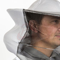 Combinaison d'apiculture confortable en mélange de coton avec chapeau rond et coutures robustes pour une protection durable