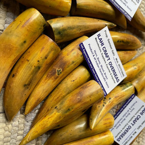 Cuerno de Búfalo Natural Ecológico, Pulido, con Punta Quemada, Rústico, para el Año Nuevo Chino, de Alta Calidad - Product Image 1