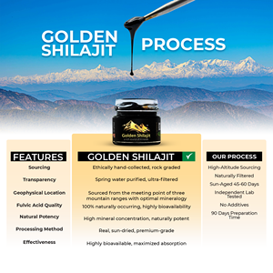 Resina de Shilajit Dorada 30 Gramos, Antioxidante, Refuerzo Inmunológico, Gestión de Energía, Vitalidad Natural, Energía Celular, Bienestar Estilo de Vida - Product Image 6