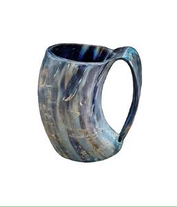 Jarra de Cuerno Vikinga Grabada Personalizada, Taza de Cerveza de Cuerno Natural, Venta al por Mayor - Product Image 1