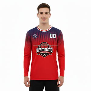 เสื้อยืดแขนยาวพิมพ์ซับลิเมชันออกแบบได้ตามต้องการใส่สบายสั่งซื้อออนไลน์จำนวนมาก - Product Image 3