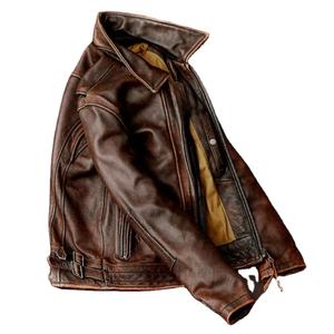 Chaqueta de bombardero de cuero de lona personalizada para hombres y mujeres con cuello levantado y logotipo frontal OEM al por mayor - Product Image 3