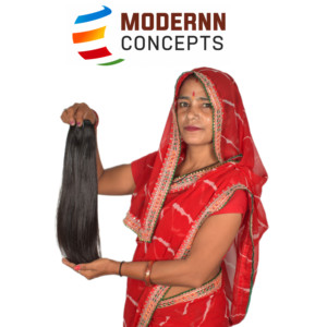 Paquetes de Cabello Humano Indio Remy Virgen Crudo al por Mayor de Primera Calidad, Doble Trama, Color Natural, Liso Sedoso, Doble Extracción - Product Image 4