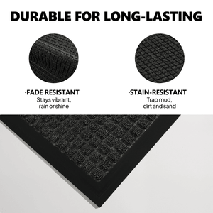 1PC Polypropylene Small Grid Composite Rubber Mat 60x90x0.7cm Gray Anti Fatigue Floor Mat for Kitchen and Home Use - Product Image 2