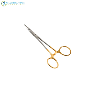 CHARISMATECH Porte-aiguille Neivert Premium 13 cm à manche décalé en acier inoxydable Instruments chirurgicaux orthopédiques et dentaires CE - Product Image 4