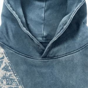 Sudadera con Capucha Personalizada con Logotipo, Gruesa, de Poliéster y Algodón, para Hombre, Talla Grande, Invierno, Bordada, Lisa, Teñida, Color Personalizado, Cálida - Product Image 4