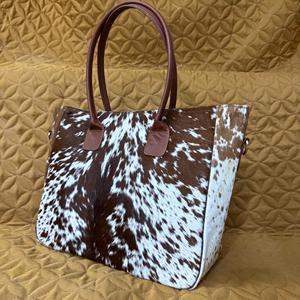 Bolso Tote de Cuero Genuino OEM con Cremallera, Color Sólido, Bordado con Logotipo Personalizado para Mujer LHTB-0020 - Product Image 2