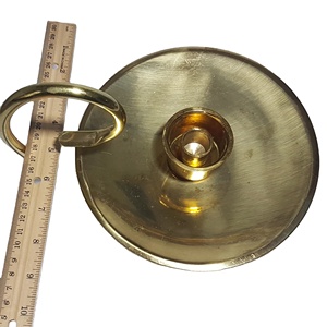 New Arrival Tea Candle Holder Customized Logo <b>Brass</b> Metal <b>Candlestick</b> Gold Plating Candle Holders - Product Image 1