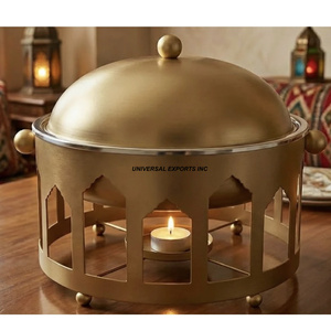 Nouvelle Cocotte Chauffe-Plats Métallique Ronde de Luxe, Design Classique et Élégant pour la Cuisine - Product Image 3