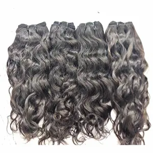 100% JUNGFRAU INDIAN REMY TEMPEL HAAR UNVERARBEITET UND ROH AUSGESTATTETE CUTICLES MASCHINE DOPPEL WEFT BUNDLES ZU GROSSHANDELS PREIS