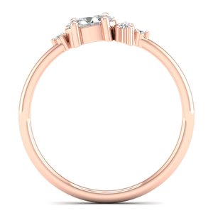แหวนเพชร CVD HPHT ผลิตในห้องปฏิบัติการจาก REYES ราคาโรงงาน ตัวเรือนทอง 14K แบบเดี่ยว สำหรับผู้หญิง เหมาะสำหรับเป็นแหวนหมั้น แหวนสัญญา หรือของขวัญวันครบรอบ - Product Image 4