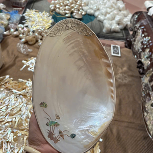 จานใส่เครื่องประดับเปลือกหอยทำมือสุดประณีต ลวดลายปลาสีเงิน พร้อมประกายรุ้งวินเทจ ในราคาขายส่ง - Product Image 6