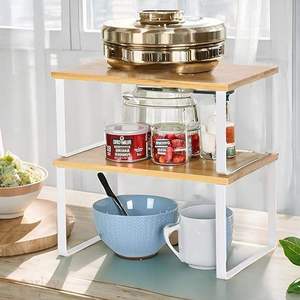 Hot Sale Durable Steel Double Tier <b>Spice</b> Rack Space Saving Kitchen Shelf for <b>Spice</b> <b>Jar</b> Organization Available At Wholesale Price - Product Image 3