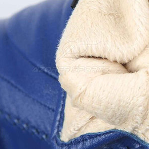 Gants en cuir pour hommes compatibles écran tactile - Gants d'hiver décontractés écologiques et chauds avec doublure en polyester, design longueur poignet - Product Image 6