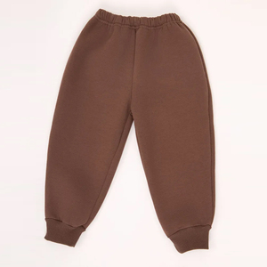 Ensemble de sweat-shirt à capuche marron pour bébés garçons, couleur unie, survêtement décontracté, tenue de jogging en coton à manches longues pour l'hiver - Product Image 6