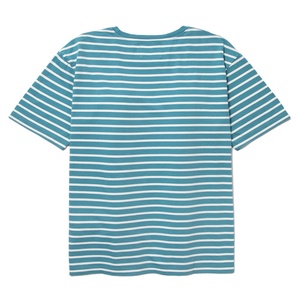 T-shirts pour hommes à col rond, manches courtes, coupe ample, en tissu peigné, avec motif lettres, anti-boulochage, 100% coton, avec logo frontal - Product Image 3