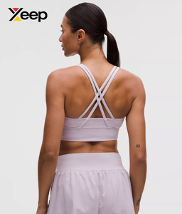 XEEP High Quality Women Yoga Sports <b>Bra</b> XC-SB-208 Solid Simple Breathable Adjustable <b>Straps</b> Removable Pads High Support Quick - Product Image 2
